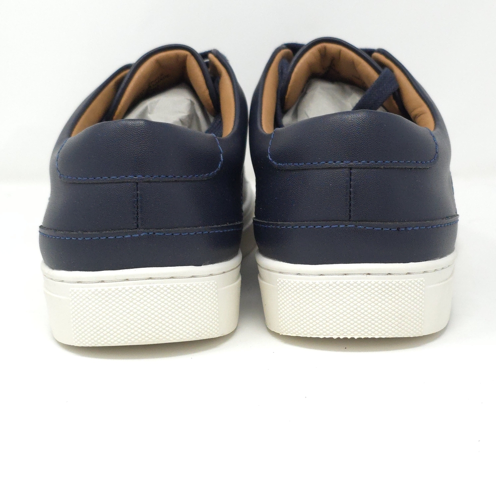 Alfani Adairr Navy Embossed Leather Sneakers 8M - Picture 6 of 6